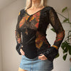 Vintage black Store X Long Sleeve Top - womens small