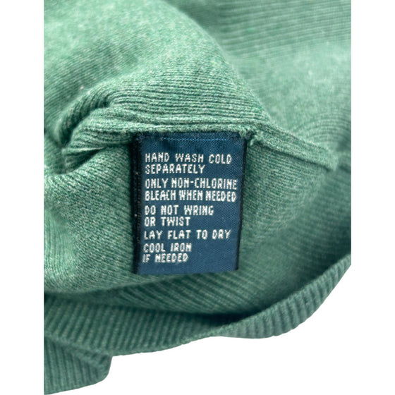 Polo Ralph Lauren V-Neck Jumper - XL - Green Cotton