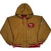 1980s Starter 49ers NFL Jacket - Large - Beige Polyester