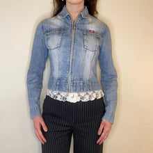  Vintage blue Good Show Denim Jacket - womens medium