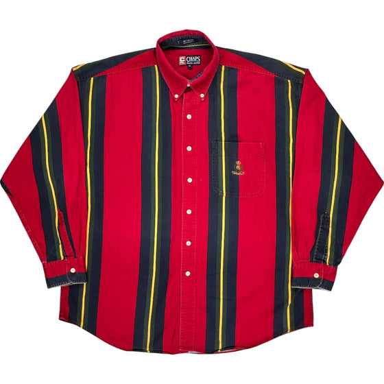 Chaps Ralph Lauren Striped Long Sleeve Shirt - XL - Multicoloured Cotton