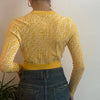 Vintage yellow Fendi Cardigan - womens small