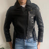 Vintage black Blauer Leather Jacket - womens small