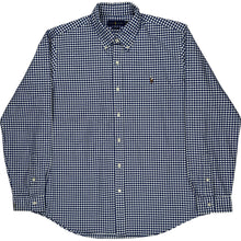  Ralph Lauren Classic Fit Checkered Shirt - XL - Blue Cotton