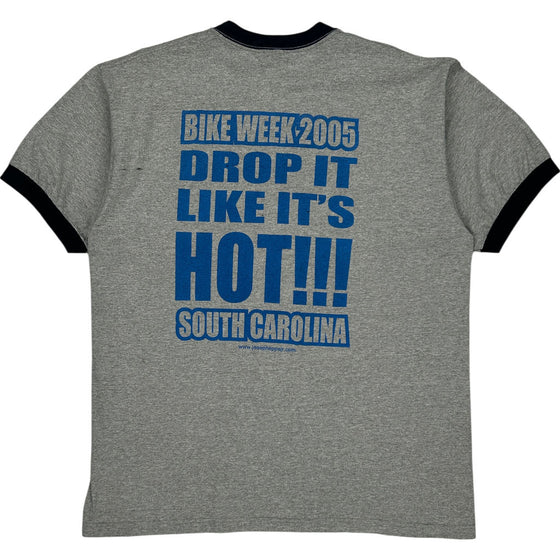 Black Bike Week 25th Anniversary T-Shirt - XL - Grey Cotton Blend