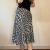 Vintage grey Moschino Midi Skirt - womens 28" waist