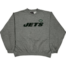  NFL Team Jets Sweatshirt - Large - Grey Cotton Blend