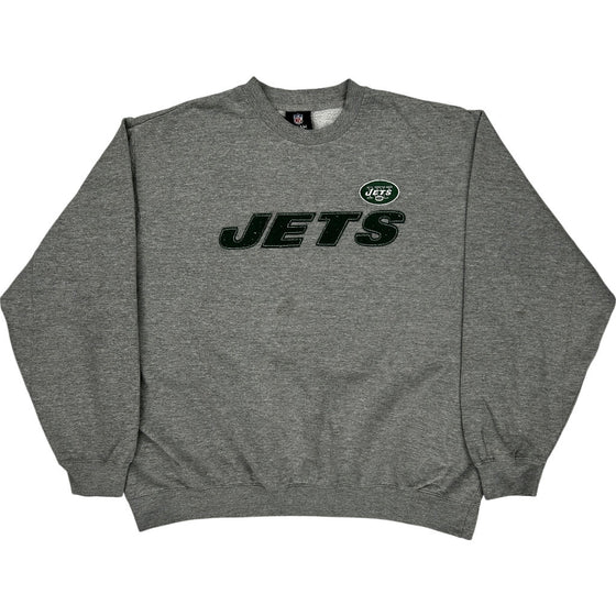 NFL Team Jets Sweatshirt - Large - Grey Cotton Blend