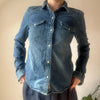 Vintage blue Armani Exchange Denim Shirt - womens small