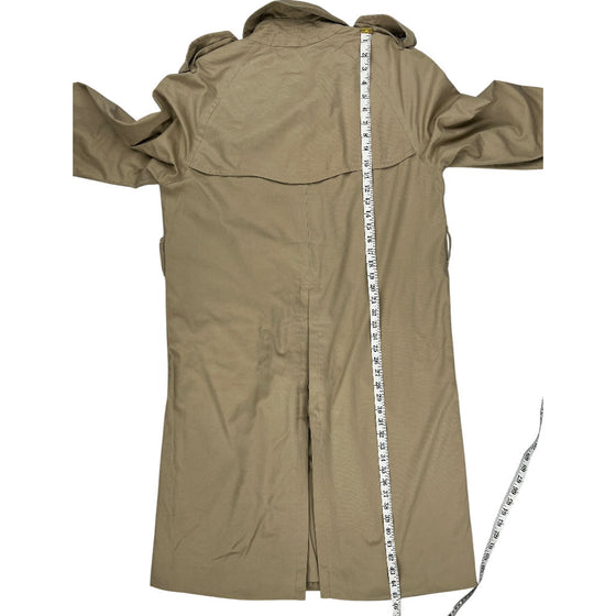 Burberrys Trench Coat - Large - Beige Cotton Blend