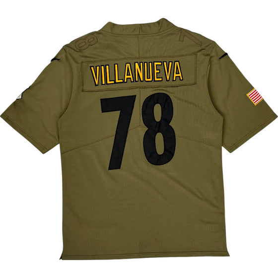 Nike Salute to Service Villanueva NFL Jersey - Small - Khaki Polyester