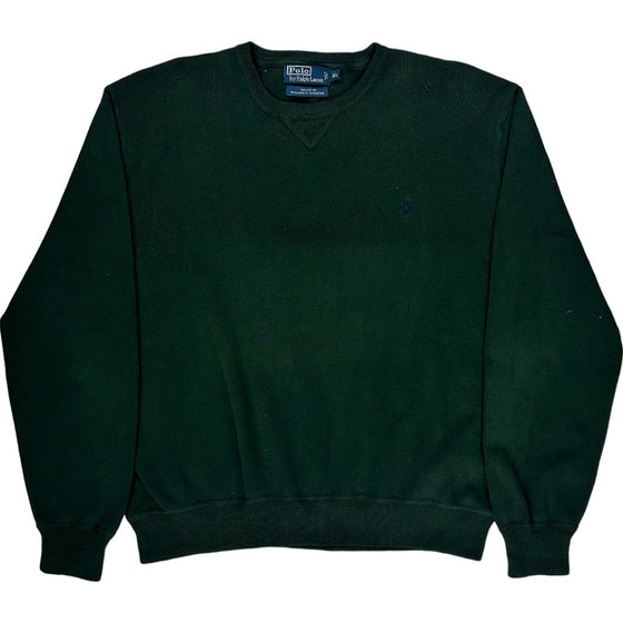 Polo Ralph Lauren Crew Neck Jumper - XL - Green Cotton