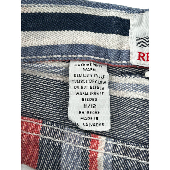 Denim Republic Striped Shorts - 28W 10L - Multicoloured Cotton