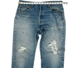 Levis 501 Distressed Jeans - 34W 33L - Blue Cotton