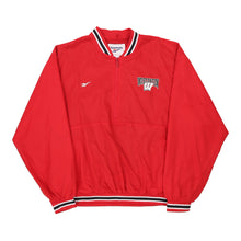  Vintage red Wisconsin Reebok Jacket - mens large