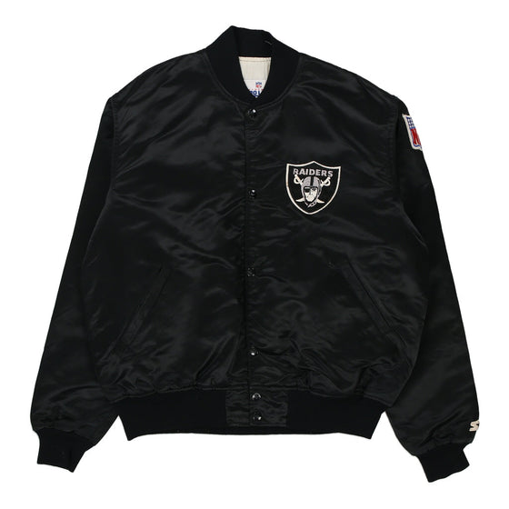 Vintage black Made in USA 1980's Las Vegas Raiders Starter Baseball Jacket - mens x-large