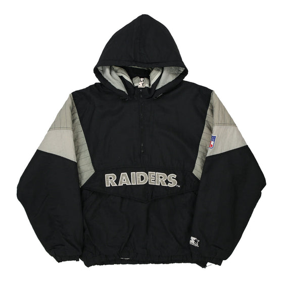 Vintage black Las Vegas Raiders Starter Jacket - mens large