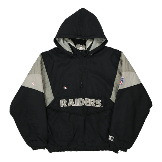 Vintage black Las Vegas Raiders Starter Jacket - mens large