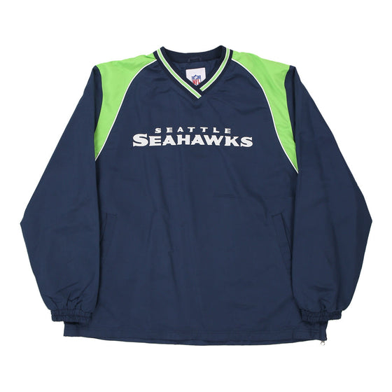 Vintage navy Seattle Seahawks Nfl Jacket - mens xx-large