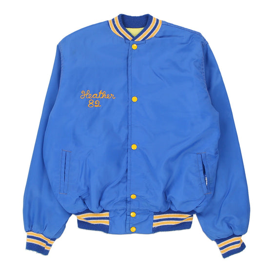 Vintage blue 1980's Age 14 Swissvale Cheerleader West Wind Varsity Jacket - boys x-large