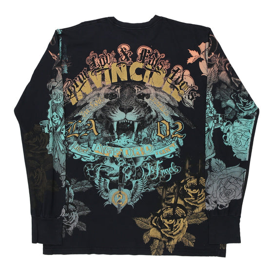 Vintage black True Love & False Idols Long Sleeve T-Shirt - mens x-large