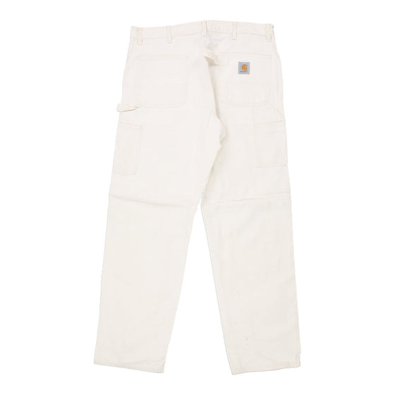 Vintage white Carhartt Carpenter Trousers - mens 36" waist