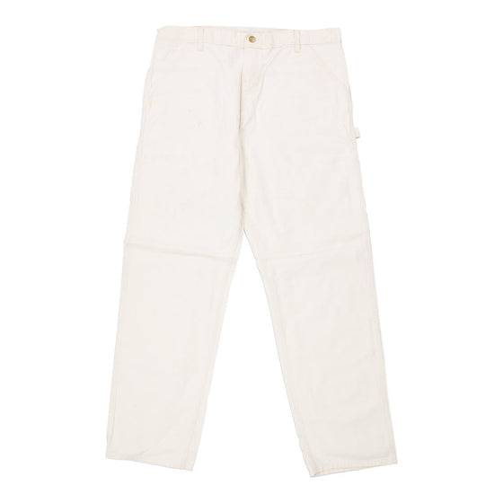 Vintage white Carhartt Carpenter Trousers - mens 36" waist