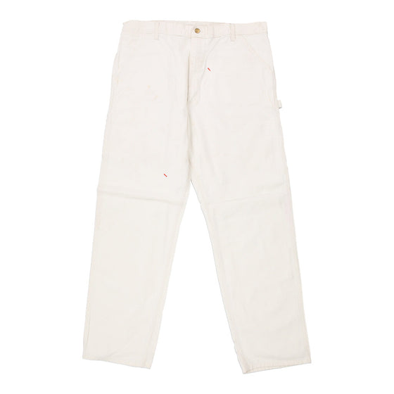 Vintage white Carhartt Carpenter Trousers - mens 36" waist