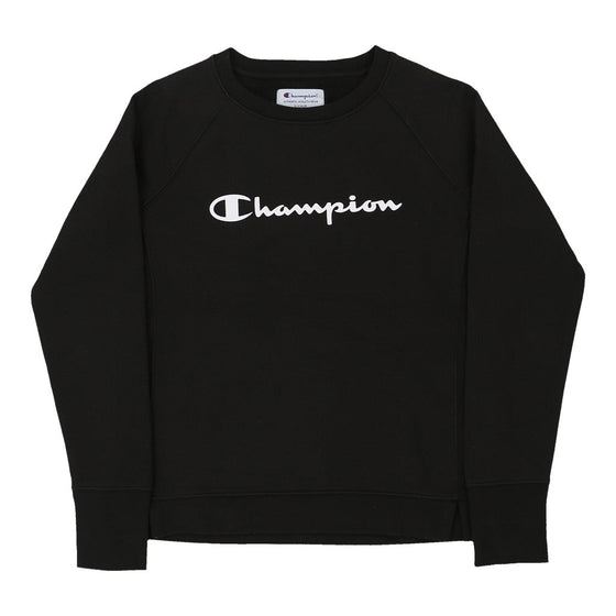 Vintage black Champion Sweatshirt - womens small