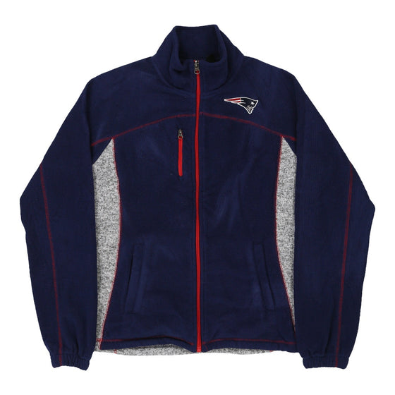 Vintage navy New England Patriots Nfl Fleece - womens small