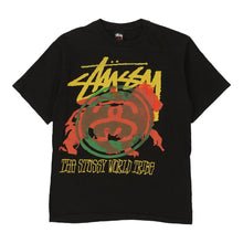  Vintage black Stussy T-Shirt - mens small