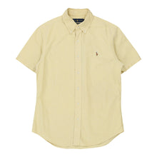  Vintage yellow Ralph Lauren Short Sleeve Shirt - mens medium