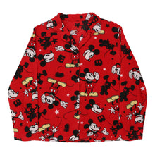  Vintage red Age 12-14 Mickey Mouse Pyjama Top Disney Fleece - girls large