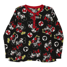  Vintage black Age 12-14 Mickey Mouse Pyjama Top Disney Fleece - girls large