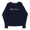 Vintage navy Champion Sweatshirt - mens x-small