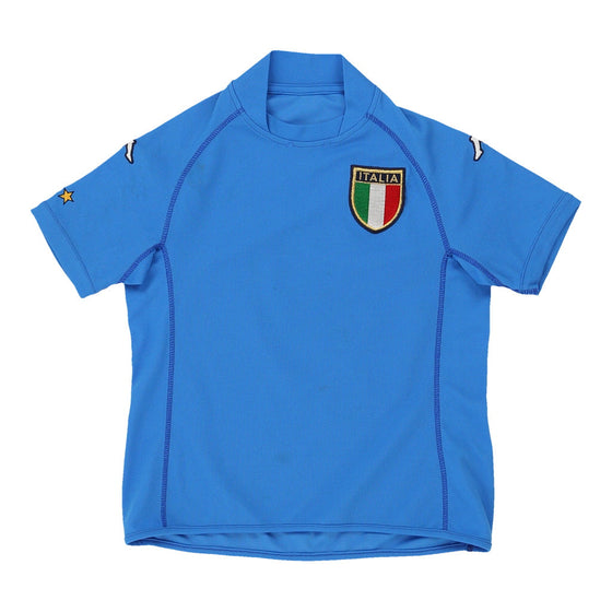 Vintage blue Age 8 Italy National Team Kappa Football Shirt - boys small