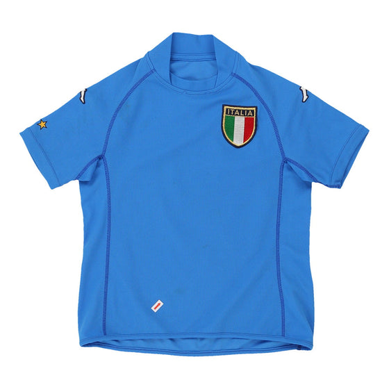 Vintage blue Age 8 Italy National Team Kappa Football Shirt - boys small