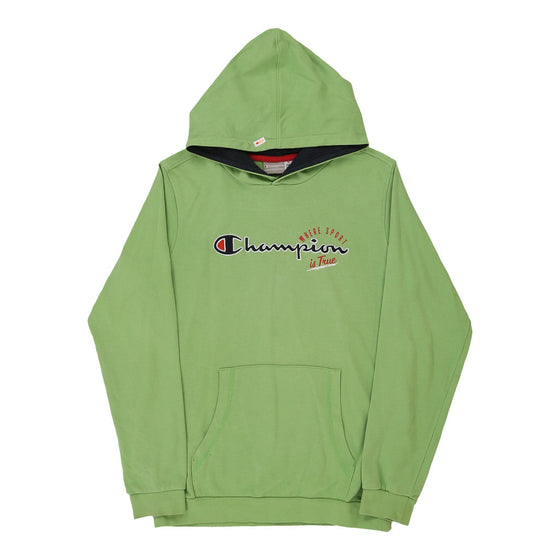 Vintage green Age 13-14 Champion Hoodie - boys x-large