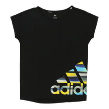  Vintage black Age 11-12 Adidas Sports Top - boys medium