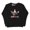 Vintage black Age 11-12 Adidas Sweatshirt - boys medium