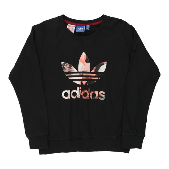 Vintage black Age 11-12 Adidas Sweatshirt - boys medium