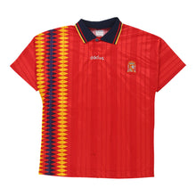  Vintage red Age 12-13 1994 Spain National Team Adidas Football Shirt - boys large