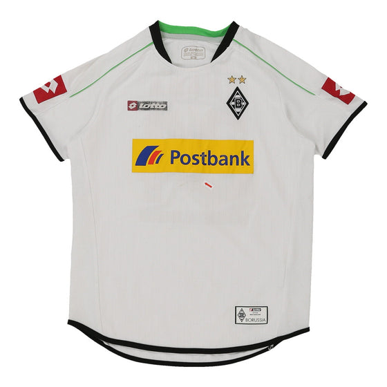 Pre-Loved white Age 11-12 2010 Borussia Monchengladbach Lotto Football Shirt - boys medium