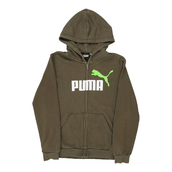 Vintage khaki Age 11-12 Puma Hoodie - boys medium