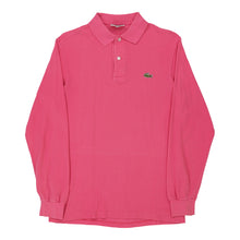  Vintage pink Lacoste Long Sleeve Polo Shirt - mens small