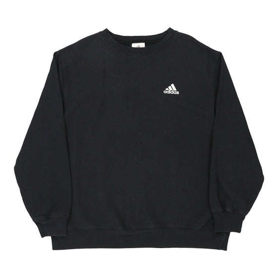 Vintage black Adidas Sweatshirt - mens x-large