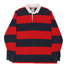  Vintage red Lands End Rugby Shirt - mens x-large