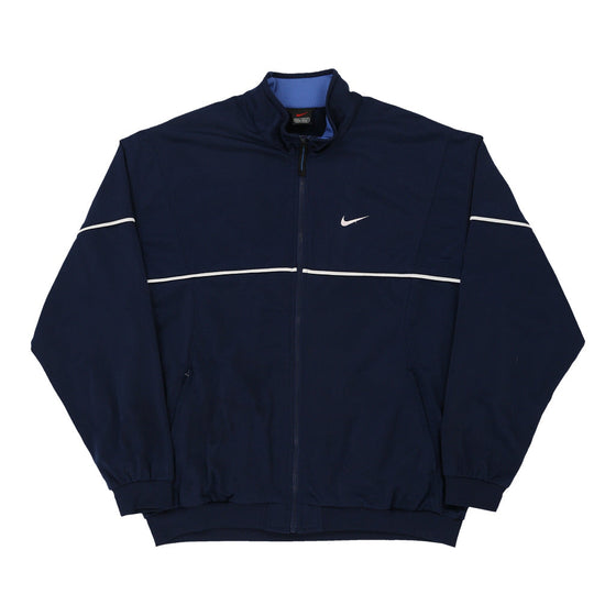 Vintage navy Nike Track Jacket - mens x-large