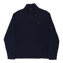  Vintage navy Ralph Lauren 1/4 Zip - mens medium