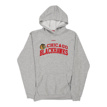  Vintage grey Age 16 Chicago Blackhawks Reebok Hoodie - boys x-large